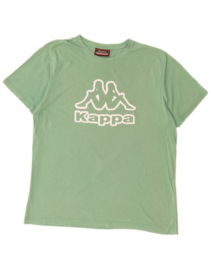 KAPPA Herre Grafisk T-Shirt Top Stor Grøn