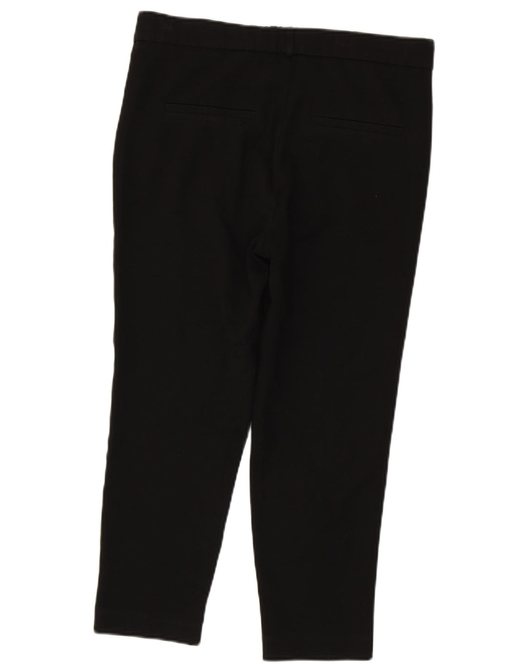 Zara Slim Chino Bukser XS W24 L22 Sort Colourblock Polyester