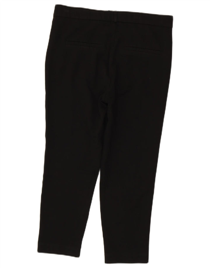 Zara Slim Chino Bukser XS W24 L22 Sort Colourblock Polyester