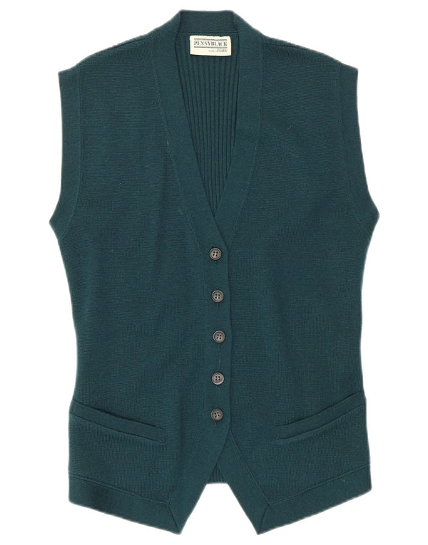 Penny Black Damestrik vest UK 14 Medium Green New Wool