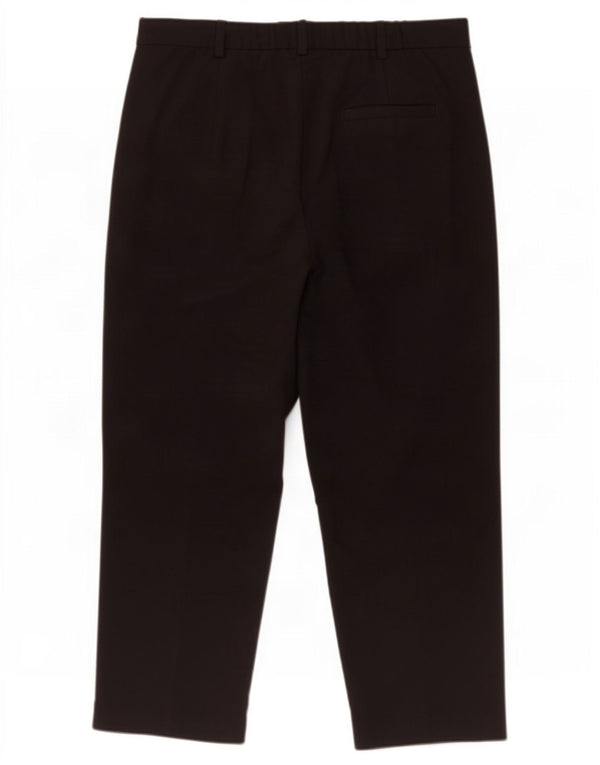 Marks & Spencer Dame Capri Bukser med høj talje UK 14 Large W32 L23 Sort