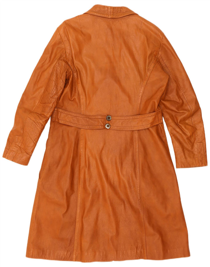 Vintage læderfrakke til kvinder IT 52 2XL Brun
