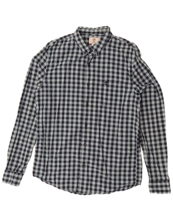 Timberland Herre Slim Fit skjorte Medium Marineblå Gingham Cotton