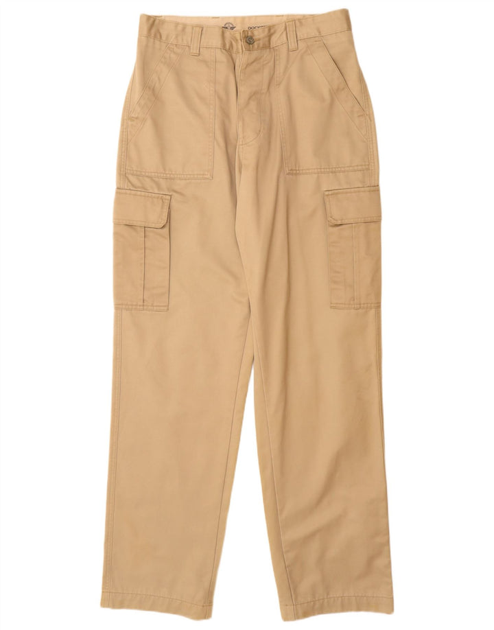 Dockers Straight Cargo bukser til mænd W33 L34 Beige bomuld