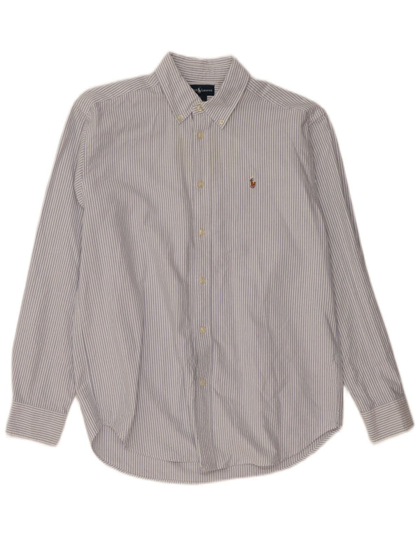 Ralph Lauren drengeskjorte 15-16 år blå stribet bomuld