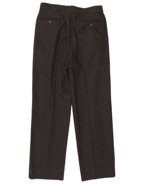 Vintage Mens Pegged Casual Trousers IT 48 Medium W30 L31 Grey Wool