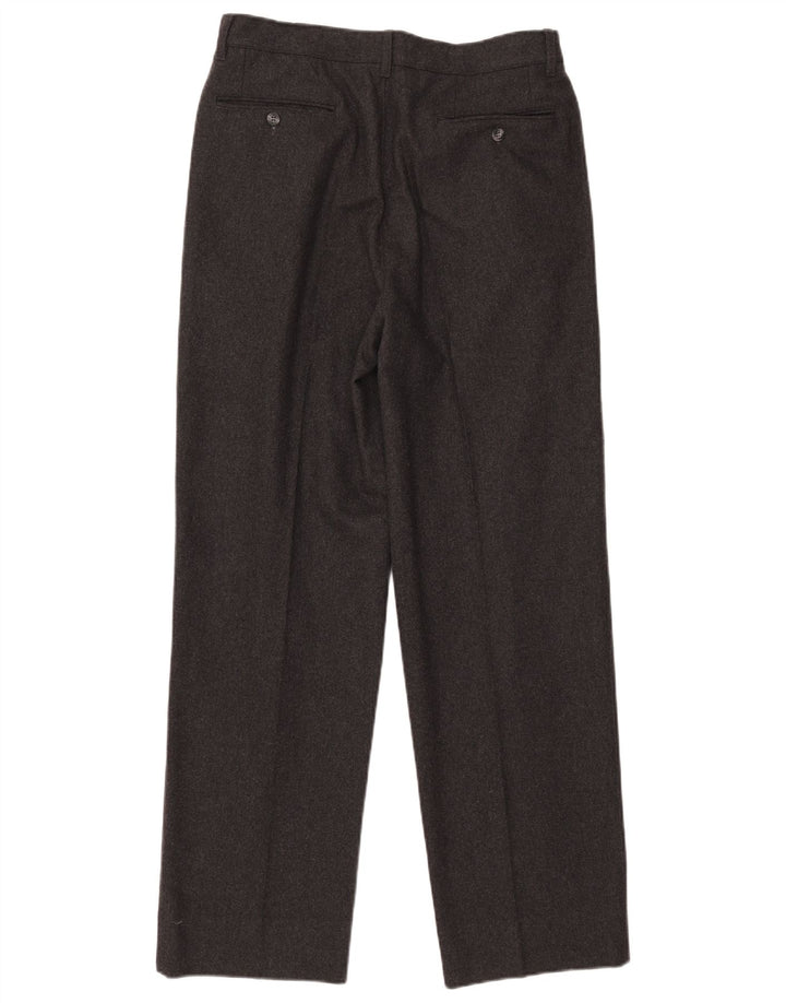 Vintage Herre Pegged Casual Bukser IT 48 Medium W30 L31 Grå Uld