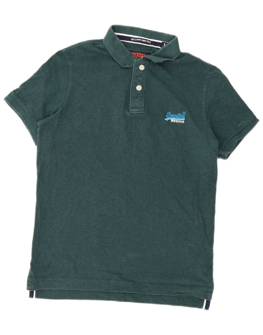 Superdry Polo Shirt til mænd Stor grøn bomuld