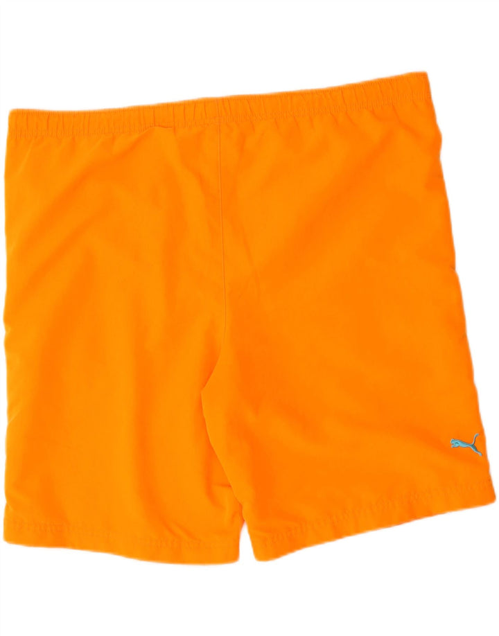 PUMA Mens Graphic Sport Shorts Large  Orange Vintage Puma and Second-Hand Puma from Messina Hembry 