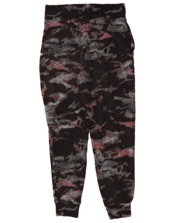 Athleta Womens træningsdragt Bukser Joggers UK 10 Small Black Camouflage