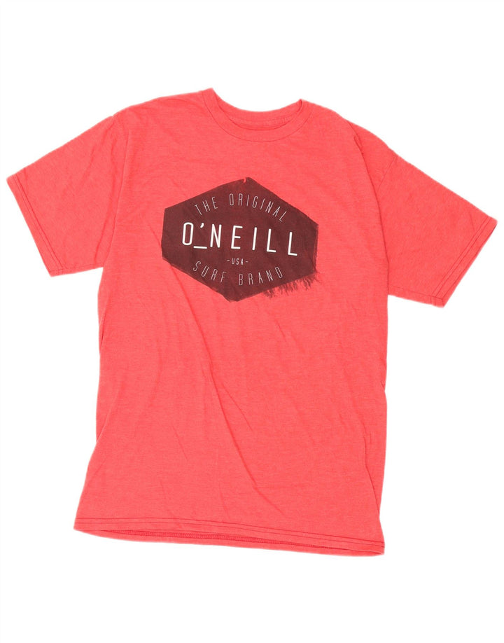 O'Neill Herre Modern Fit Grafisk T-shirt Top Medium Rød Bomuld