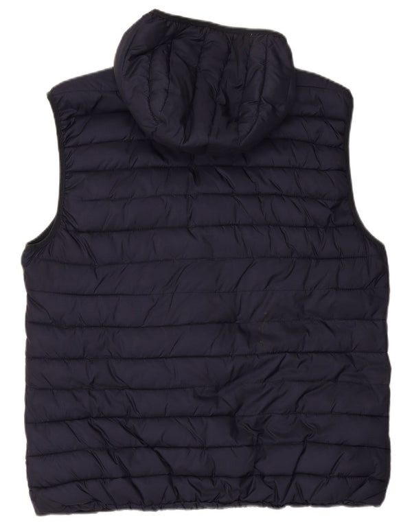 SCOTCH & SODA Dame hætte polstret Gilet UK 20 2XL Navy Blue