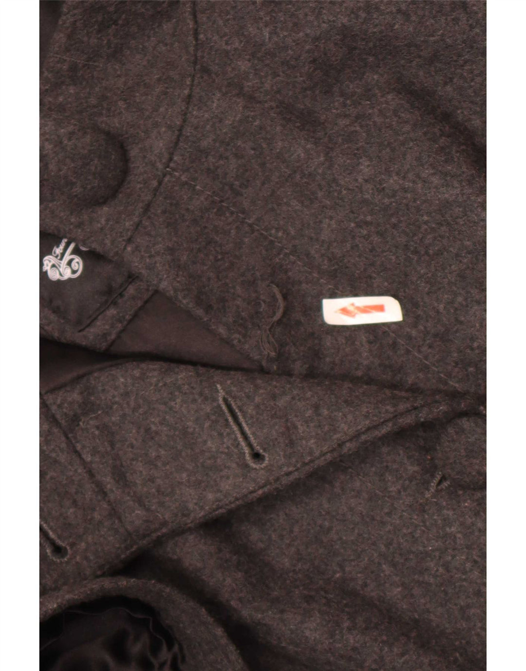 Street One Dame Kortærmet Blazer Jacket UK 14 Stor Grå Uld