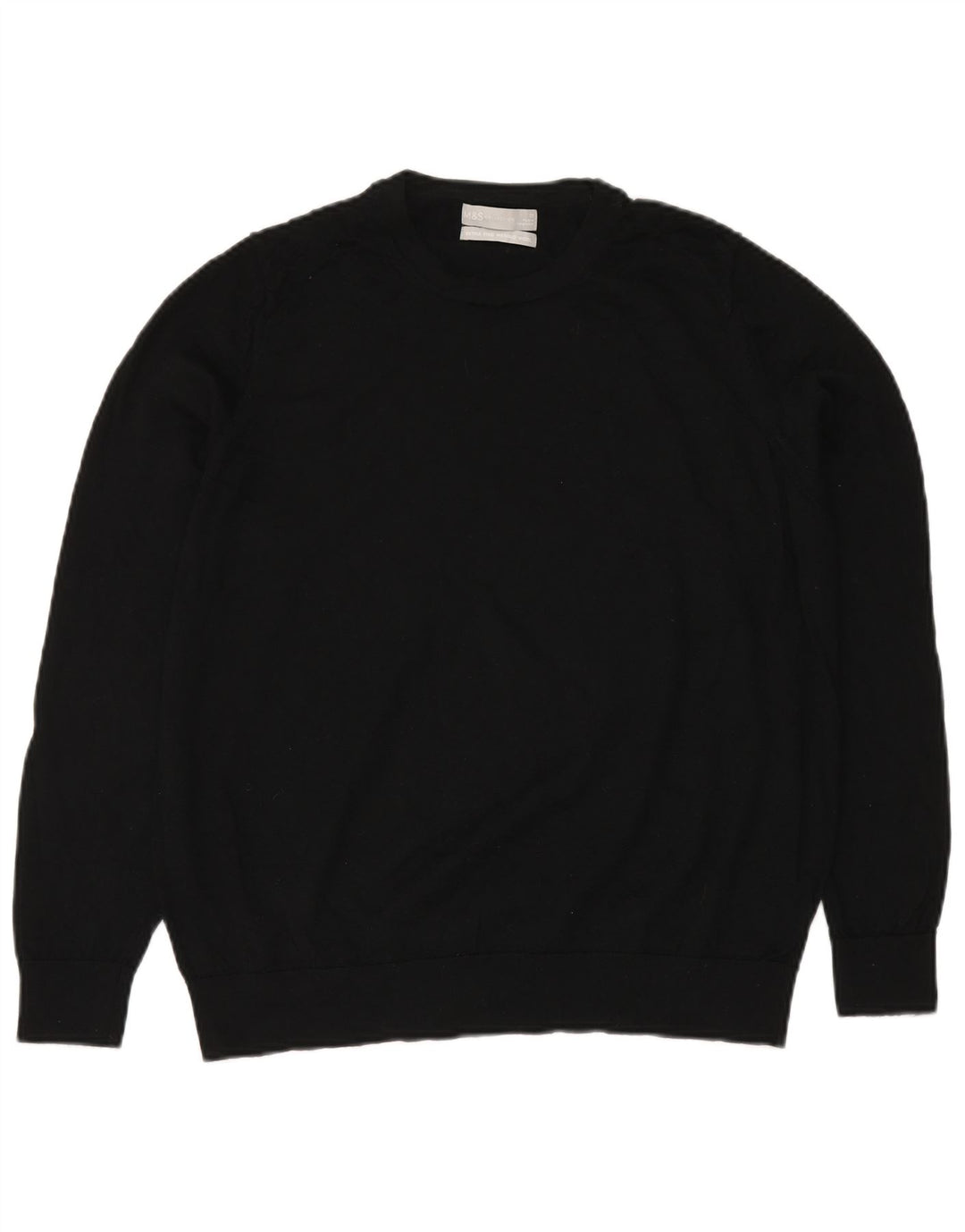 MARKS & SPENCER Dame sweater med rund hals DK 20 2XL Sort