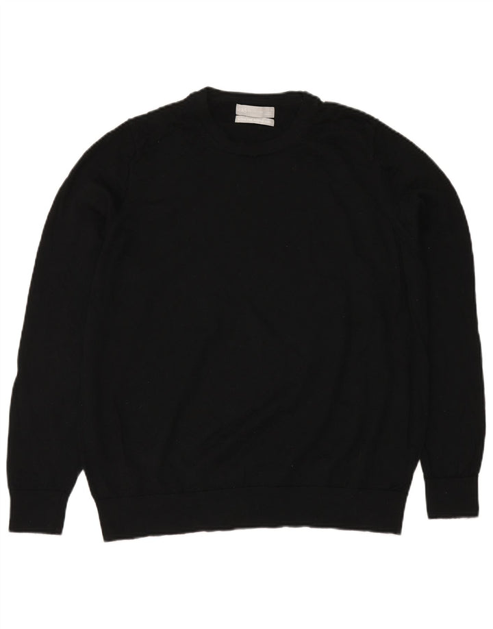 MARKS & SPENCER Dame sweater med rund hals DK 20 2XL Sort
