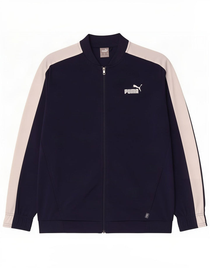 Puma Træningsdragt til mænd Topjakke Medium Marineblå Colourblock Polyester