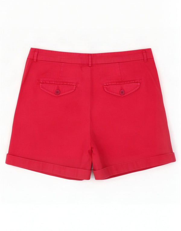 Benetton Chino Shorts til kvinder UK 10 Small W30 Pink Bomuld
