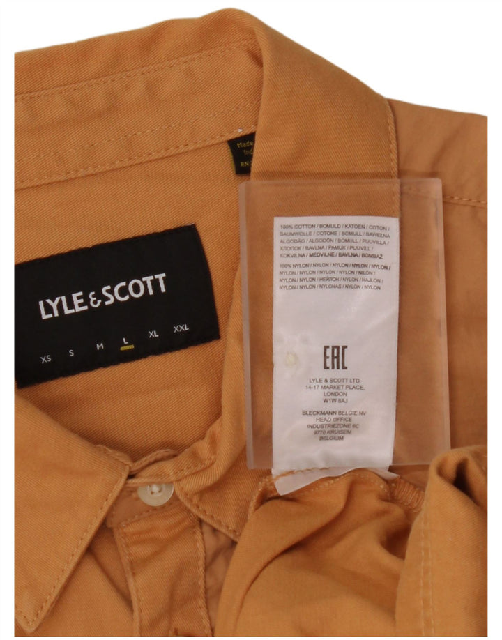 LYLE & SCOTT Herreskjorte Stor Orange Bomuld