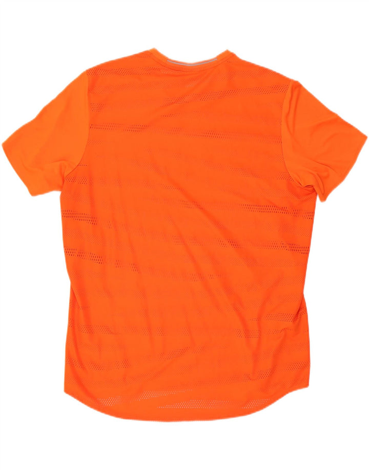 ADIDAS Mens Running T-Shirt Top XL Orange Polyester Vintage Adidas and Second-Hand Adidas from Messina Hembry 