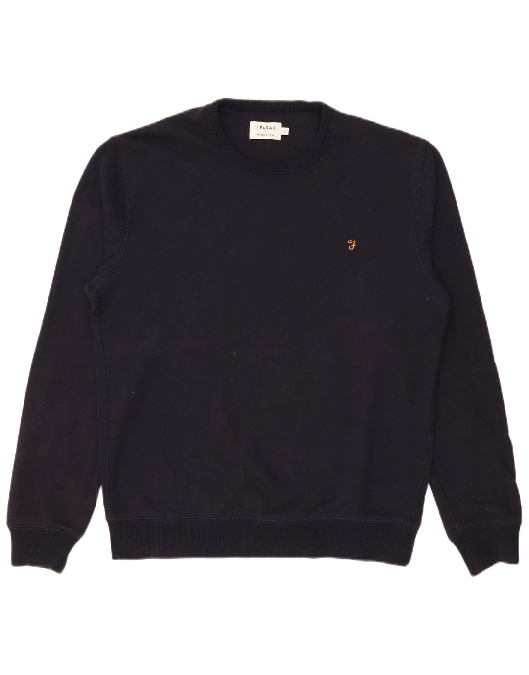 Farah Herre Sweatshirt Jumper Stor Marineblå Bomuld