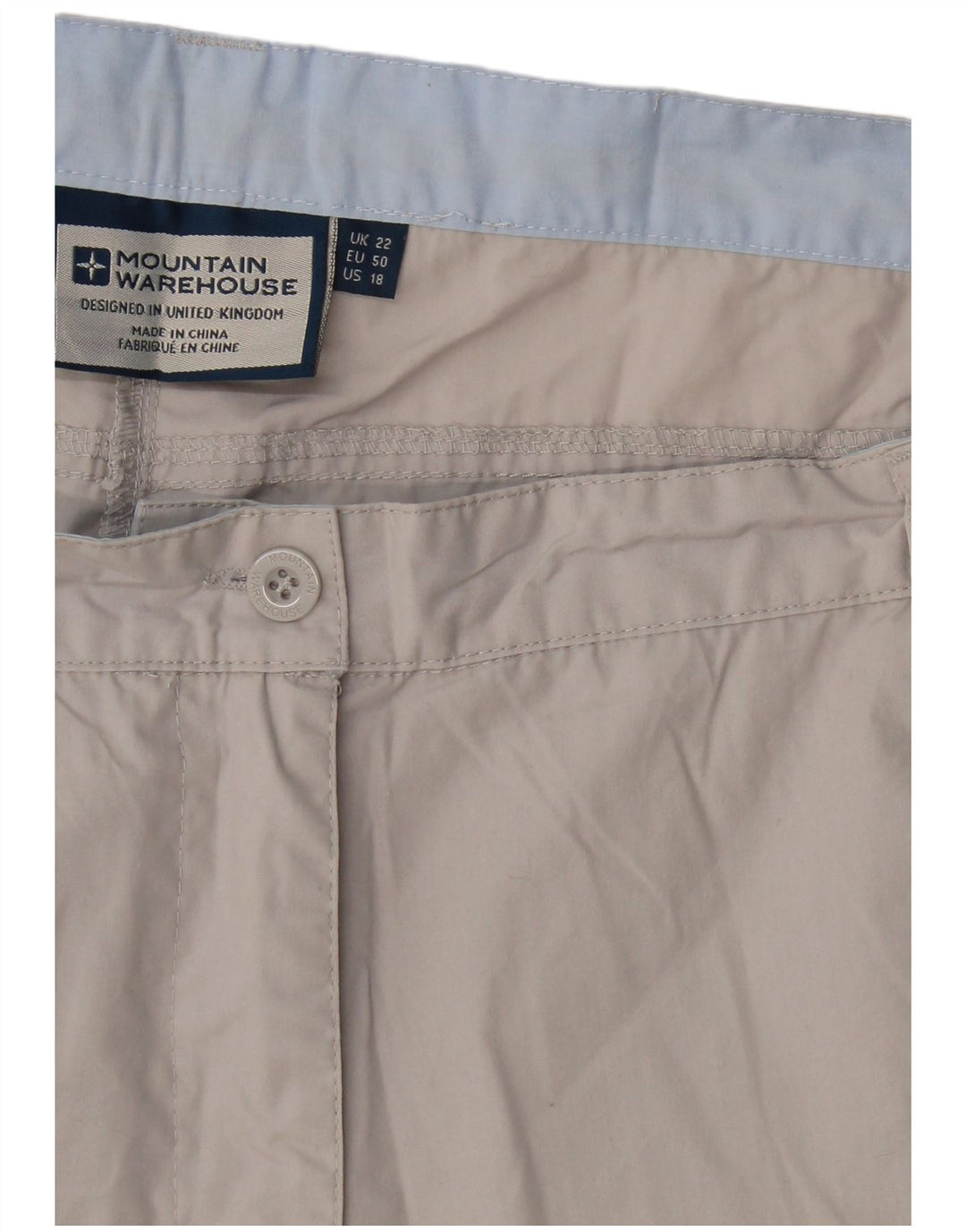 Mountain Warehouse Womens Bermuda Shorts UK 22 2XL W40 Beige
