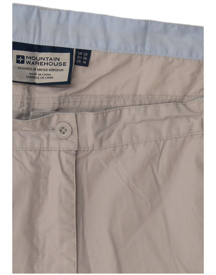 Mountain Warehouse Womens Bermuda Shorts UK 22 2XL W40 Beige