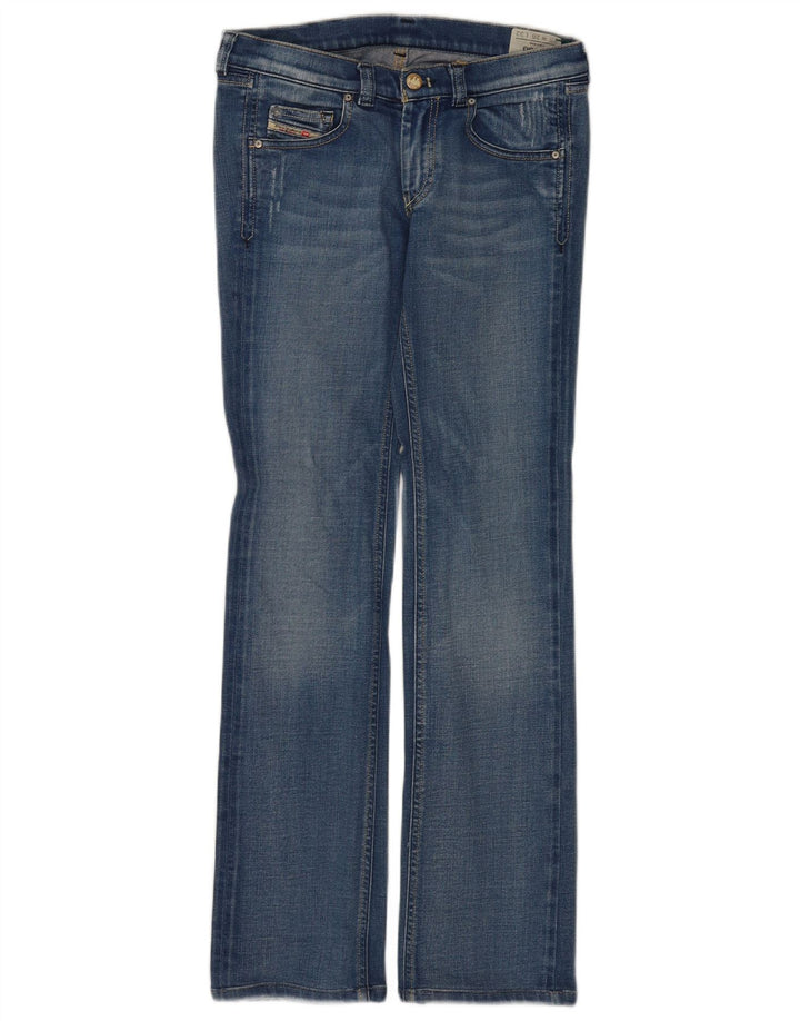 Diesel Dame Doozy Straight Jeans W26 L32 Blå Bomuld