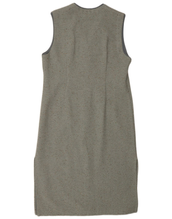Tricot Chic Dame ærmeløs Maxikjole UK 14 Medium Grå Flecked
