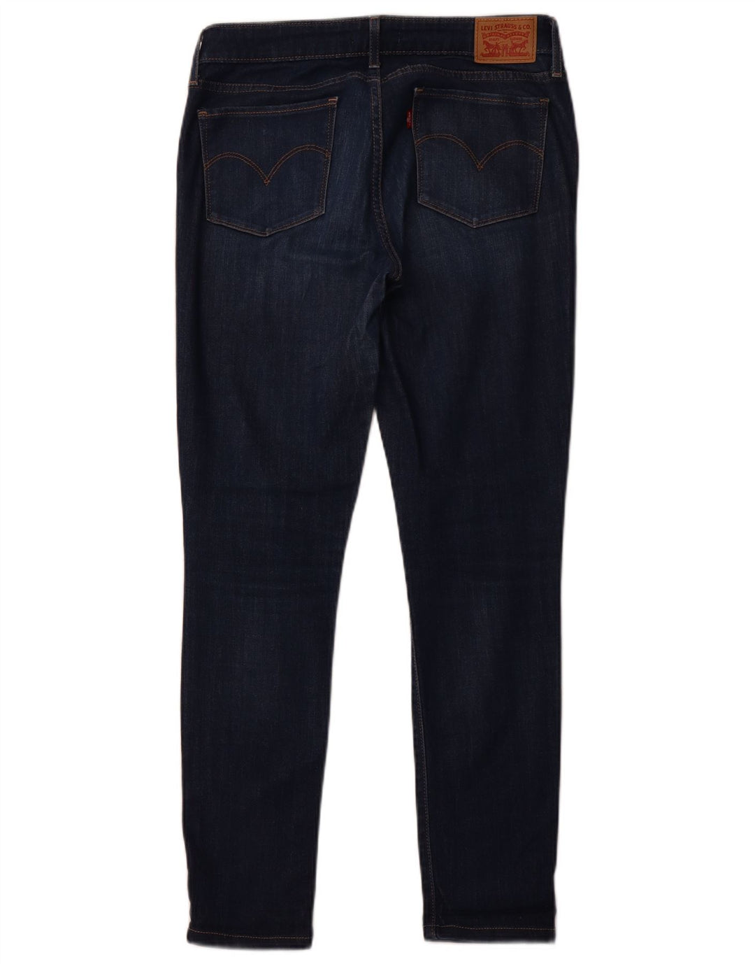 LEVI'S Dame 711 Skinny Jeans W29 L29 Marineblå Bomuld