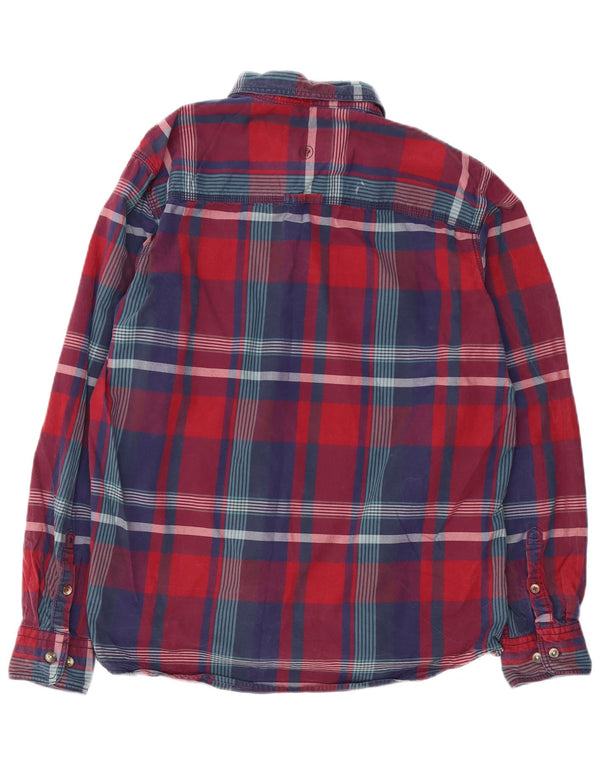 Fat Face Herre Classic Fit skjorte XL rød ternet bomuld