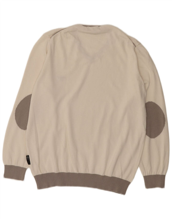 Emporio Armani Herre V-hals sweater Stor Hvid