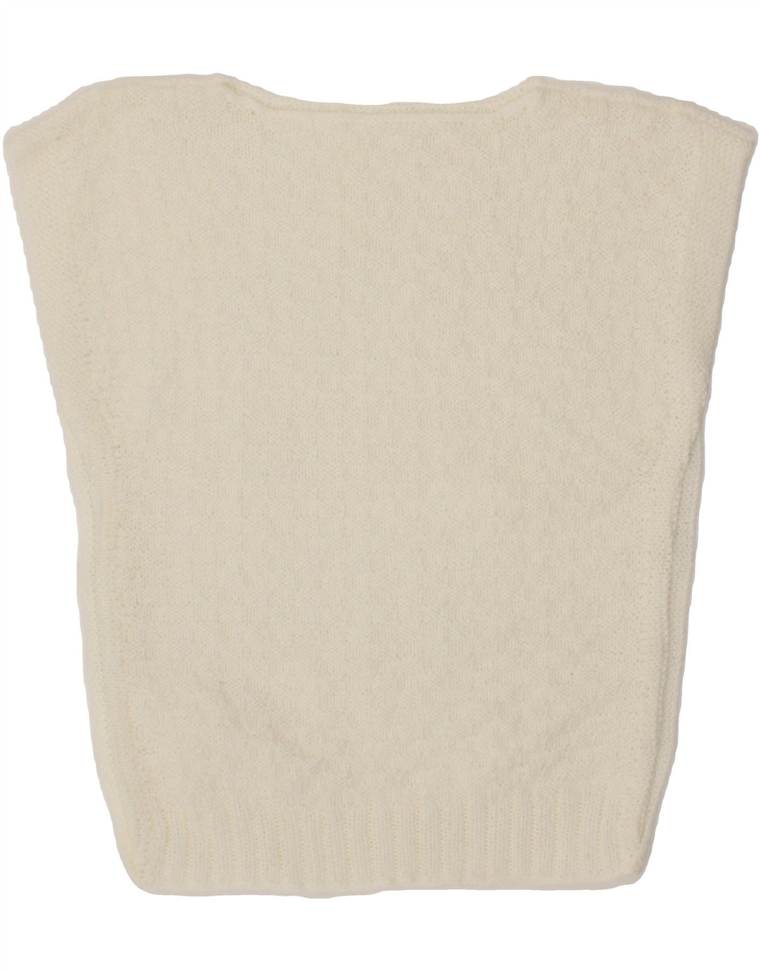 VINTAGE Womens Vest Tank Top UK 14 Medium White Vintage Vintage and Second-Hand Vintage from Messina Hembry 