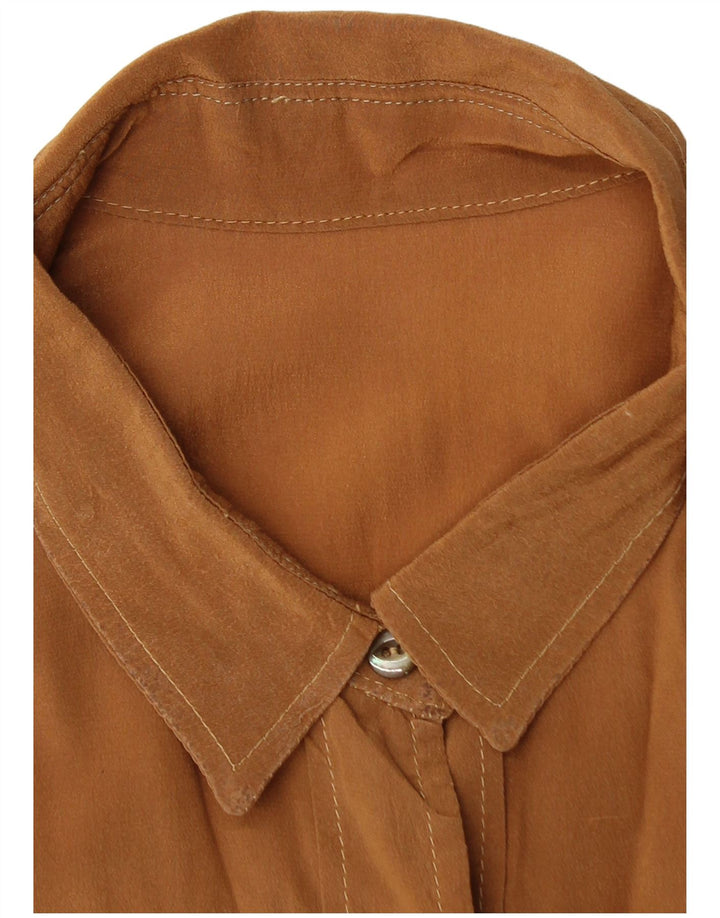 VINTAGE Dameskjorte UK 18 XL Brun