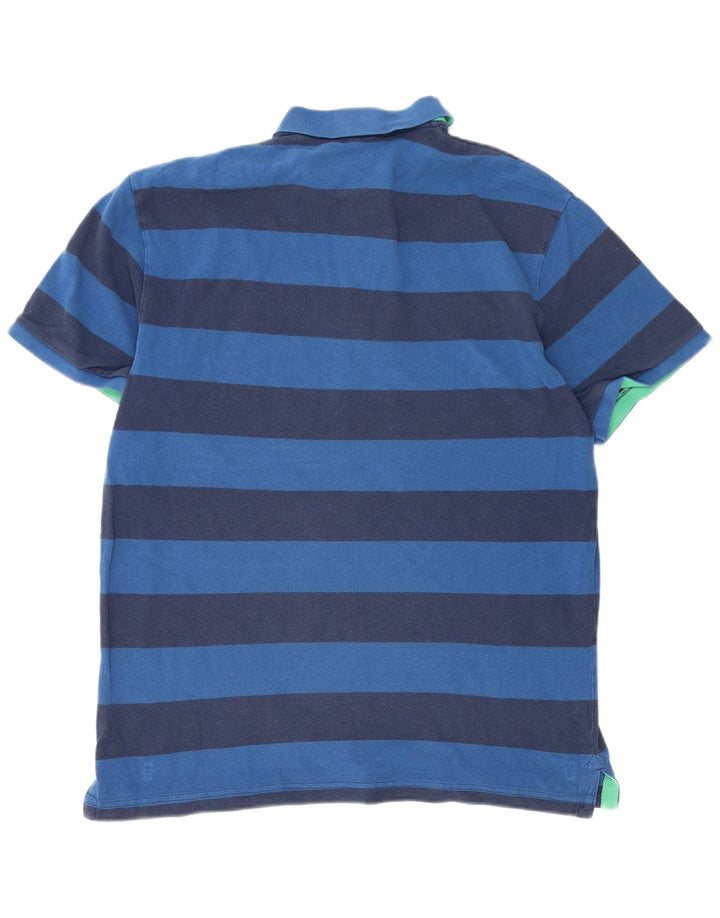 Gap herre poloshirt 2XL marineblå stribet bomuld