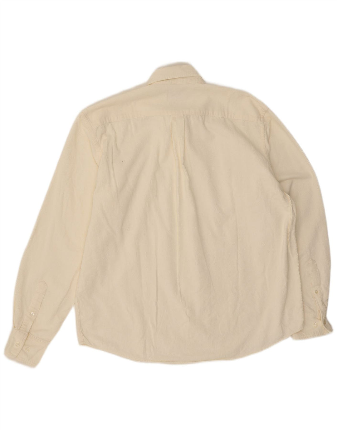 Sergio Tacchini Herre fløjlsskjorte XL Hvid Bomuld