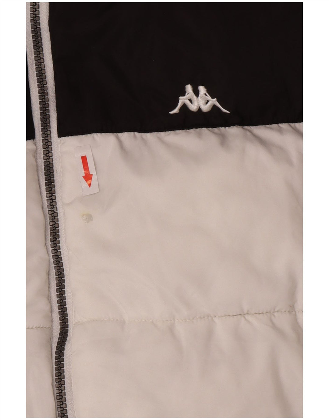 Kappa herre polstret jakke UK 40 Large White Colourblock Polyester