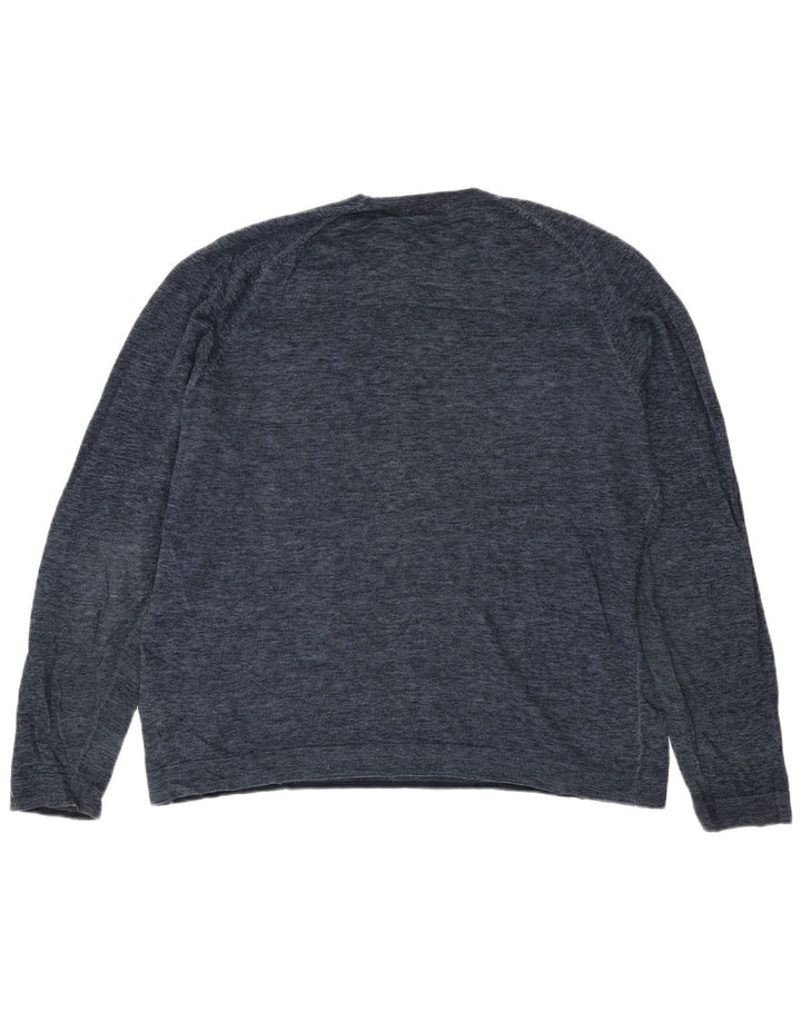 Marks & Spencer Herre Blue Harbor Crew Neck Jumper Sweater Large Navy Blue