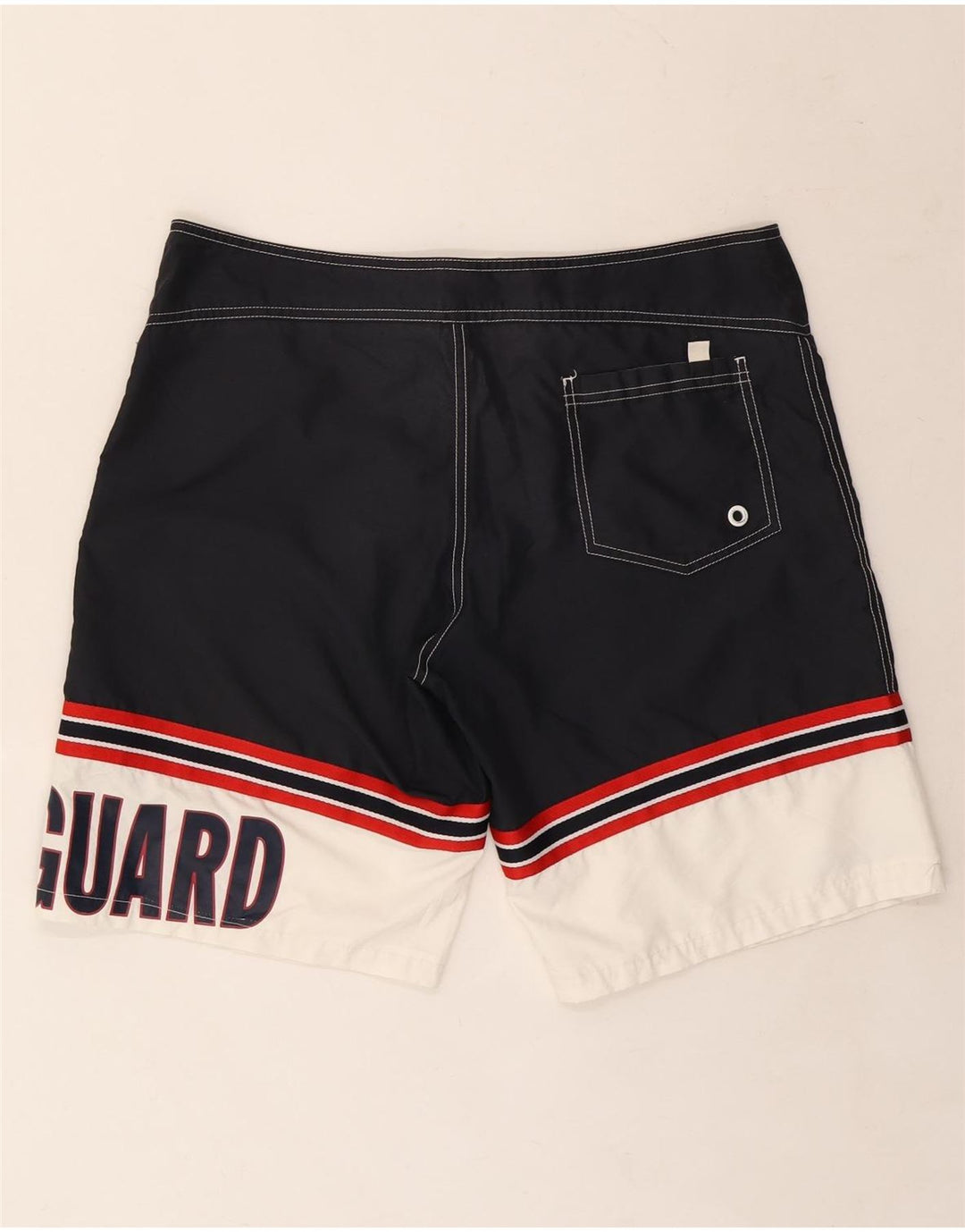 Dolce & Gabbana Grafiske svømmeshorts til mænd store marineblå farveblok