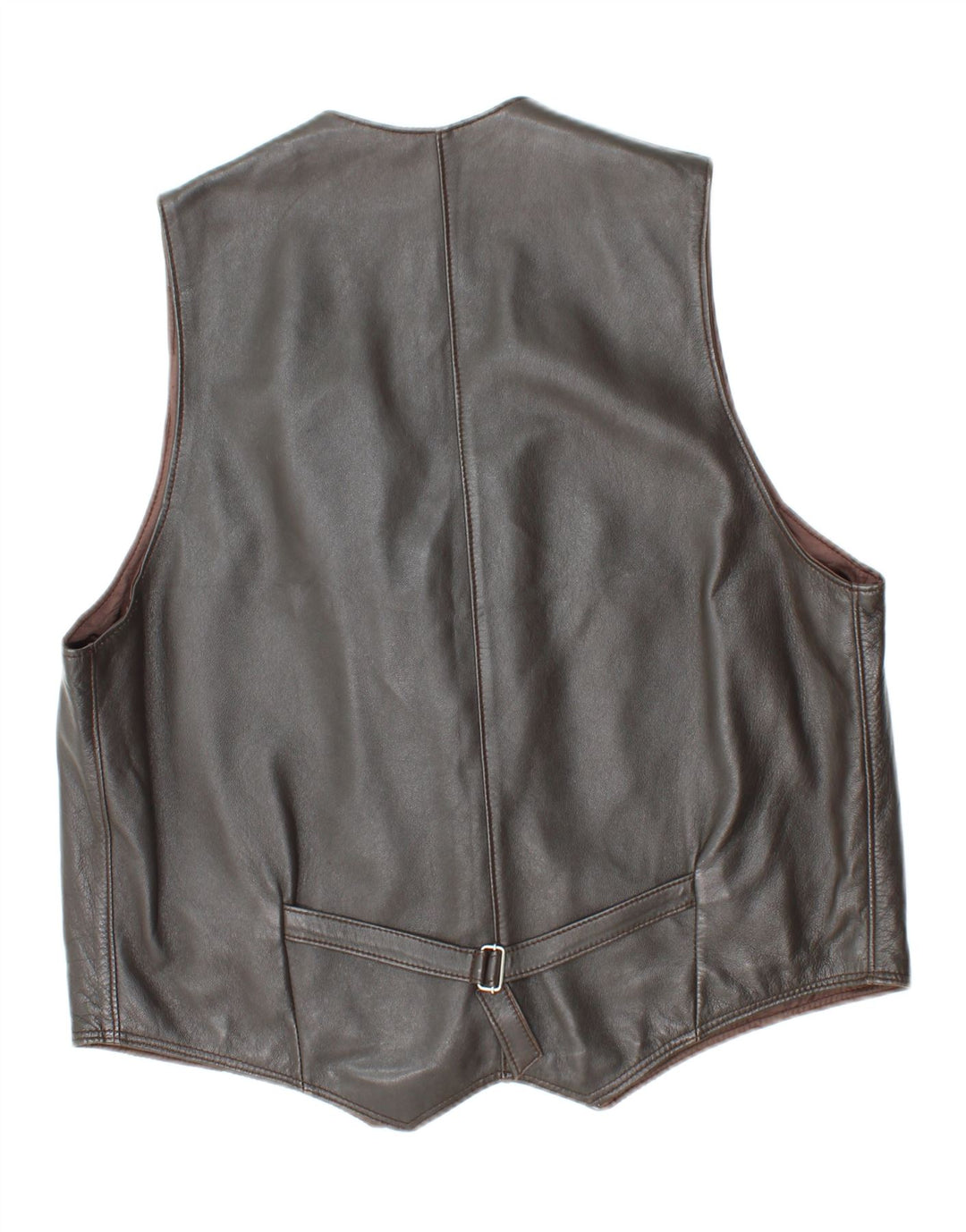 VINTAGE Herre lædervest UK 38 Medium Grey
