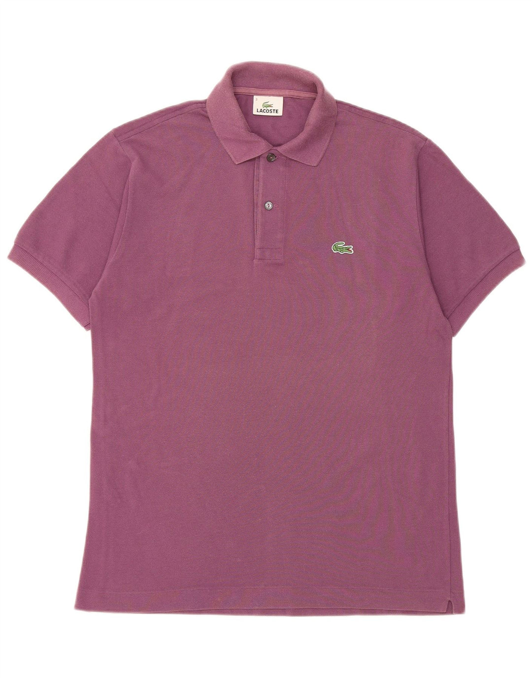 Lacoste herre poloshirt størrelse 3 Lille lilla bomuld