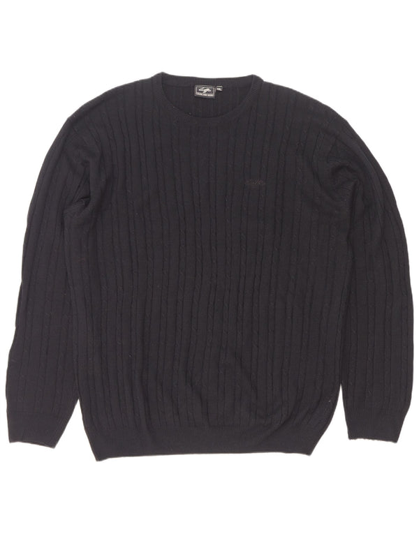 Lotto Herre Crew Neck Jumper Sweater 2XL Sort Akryl