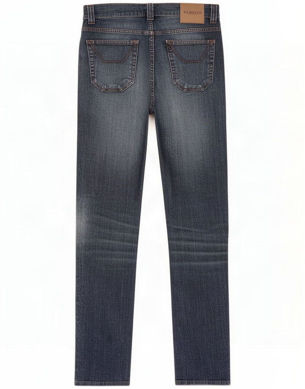 Jeckerson Womens Slim Jeans W31 L31 Navy Blue Cotton