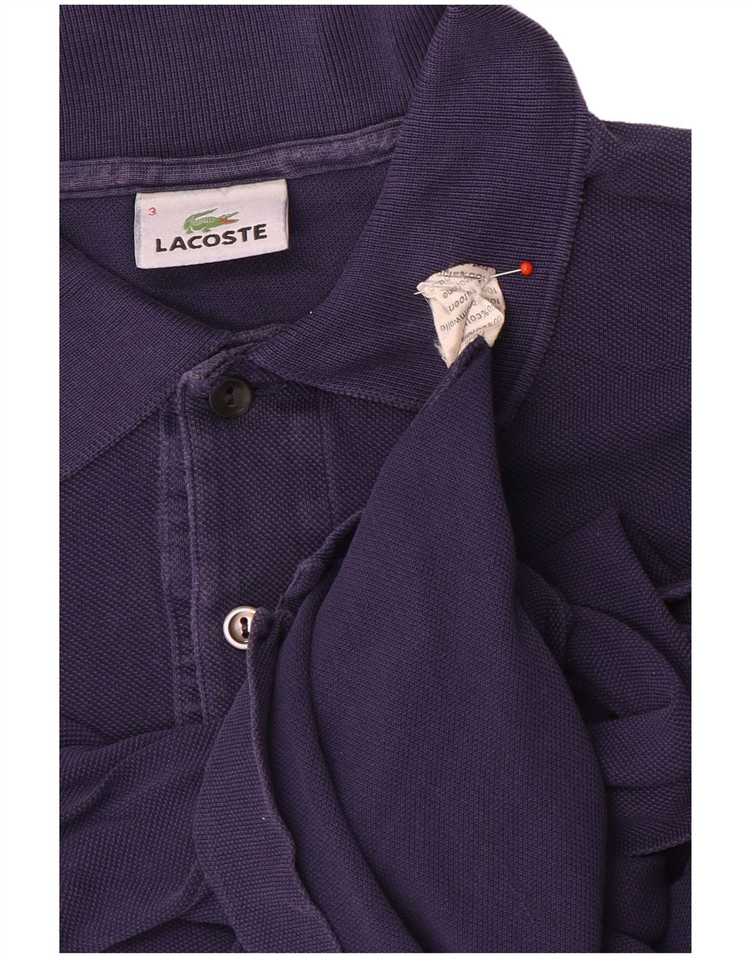Lacoste herre poloskjorte str. 3 Lille marineblå bomuld