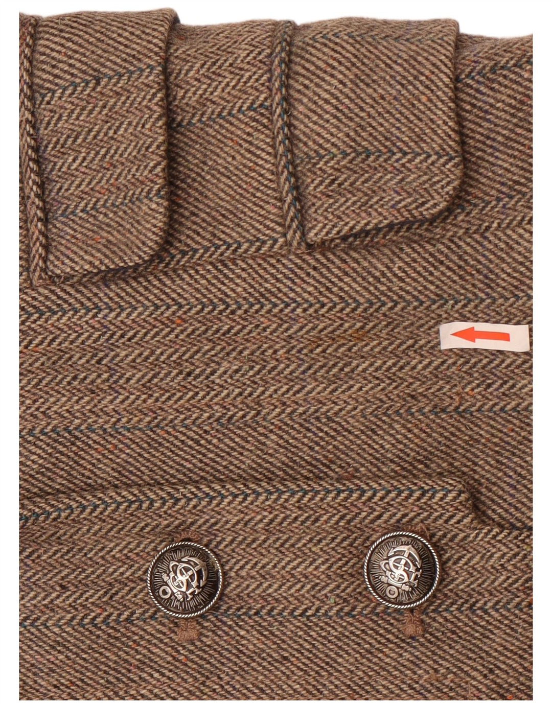 Superdry Dame 3-knaps blazerjakke UK 14 Stor grå sildebensuld