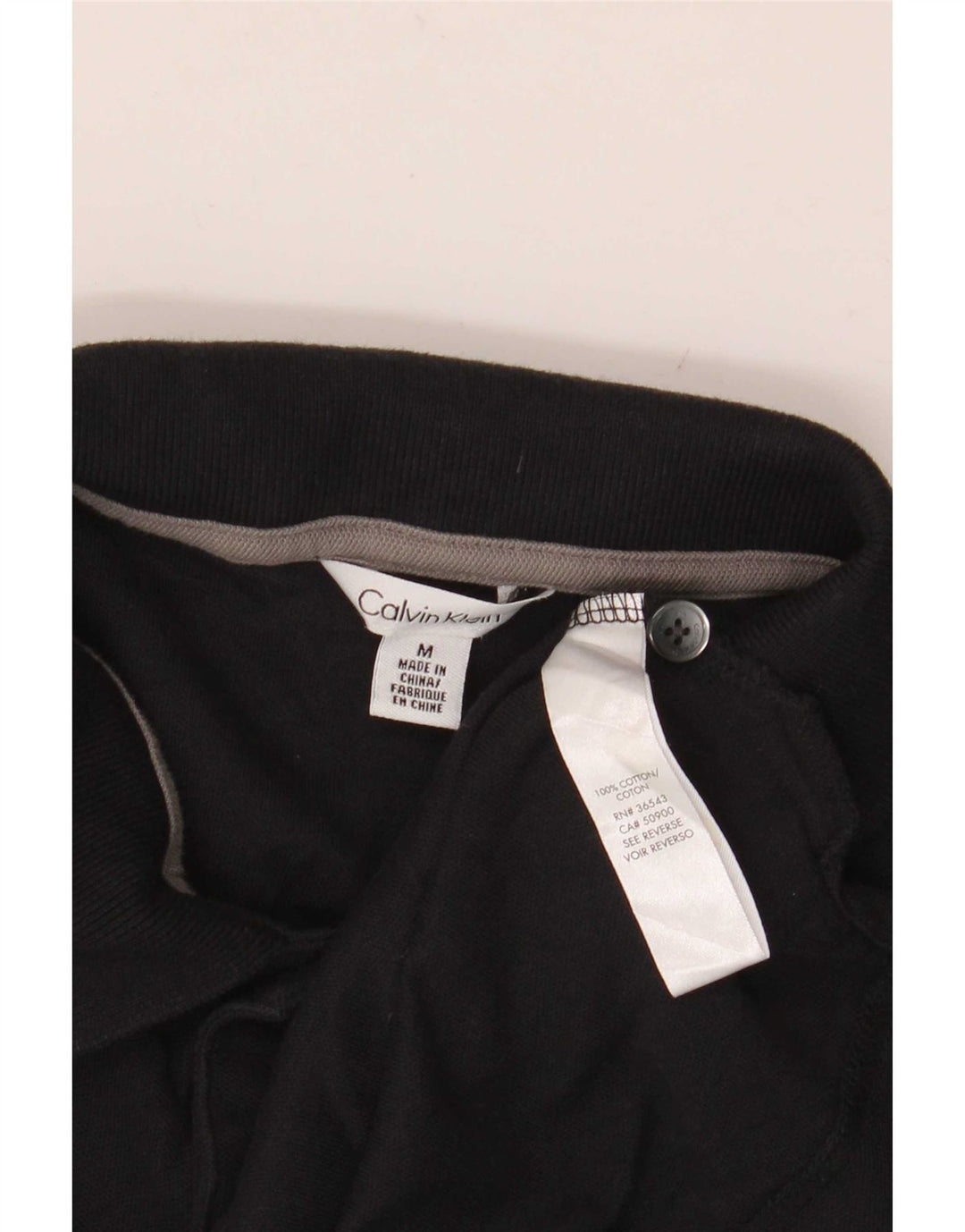Calvin Klein herre poloshirt Medium sort bomuld