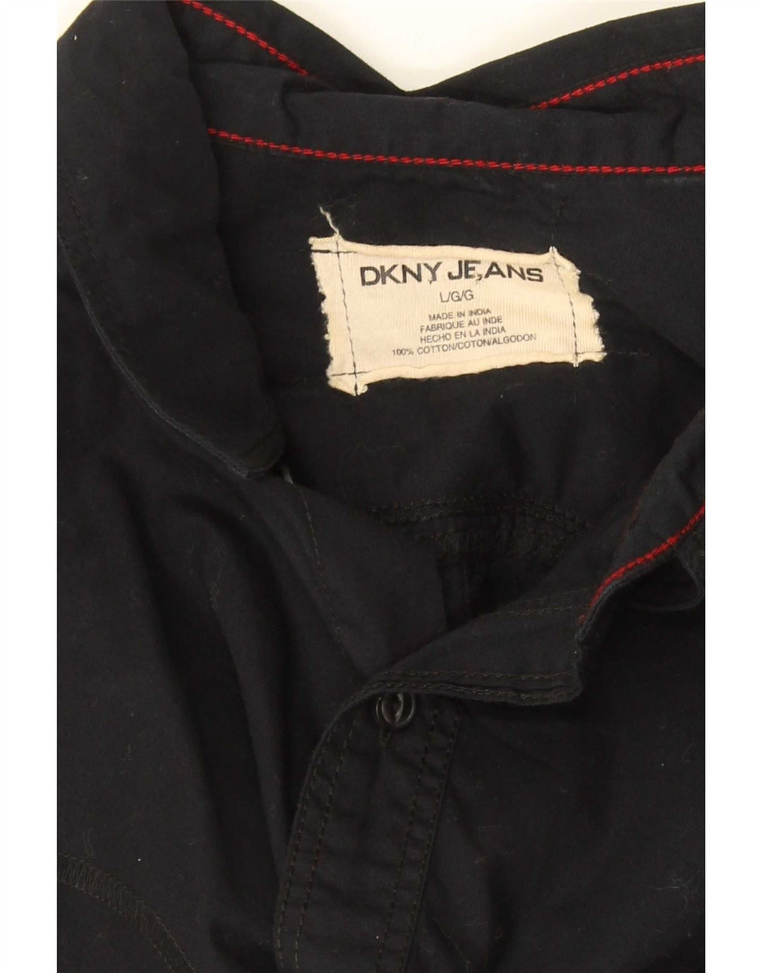 Dkny Herre Grafisk Skjorte Stor Sort Bomuld