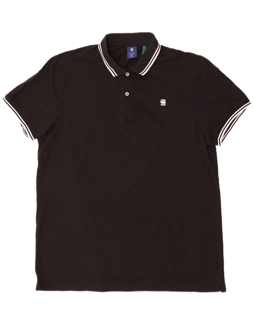 G-STAR Poloskjorte til mænd 2XL sort bomuld
