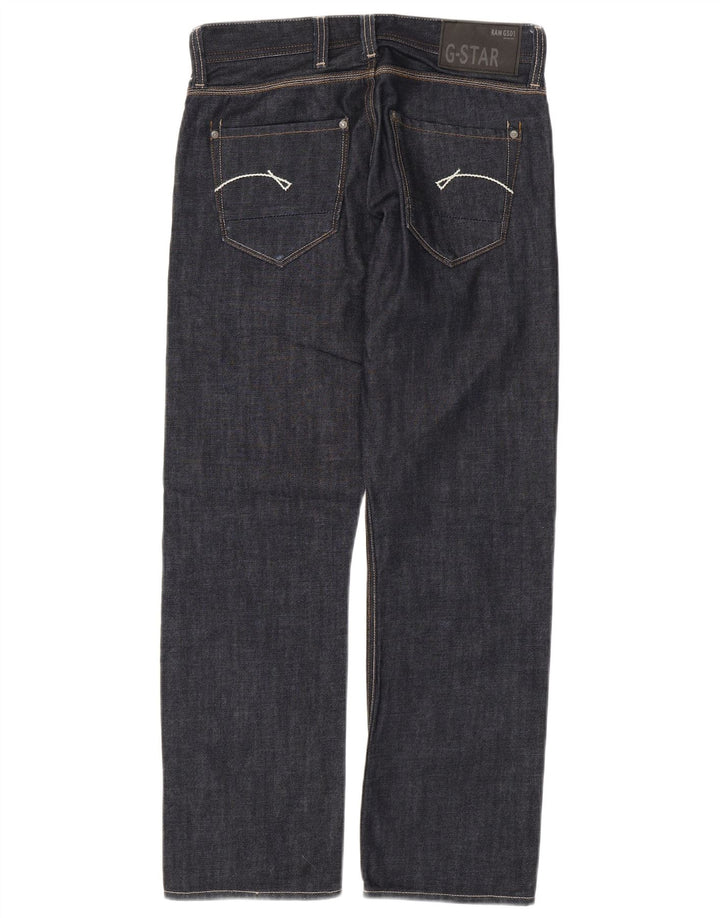G-STAR Straight Jeans til mænd W30 L30 Marineblå Bomuld