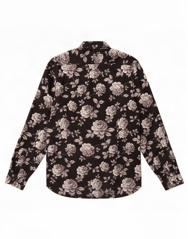 Ted Baker herreskjorte str. 4 Large Black Floral Cotton