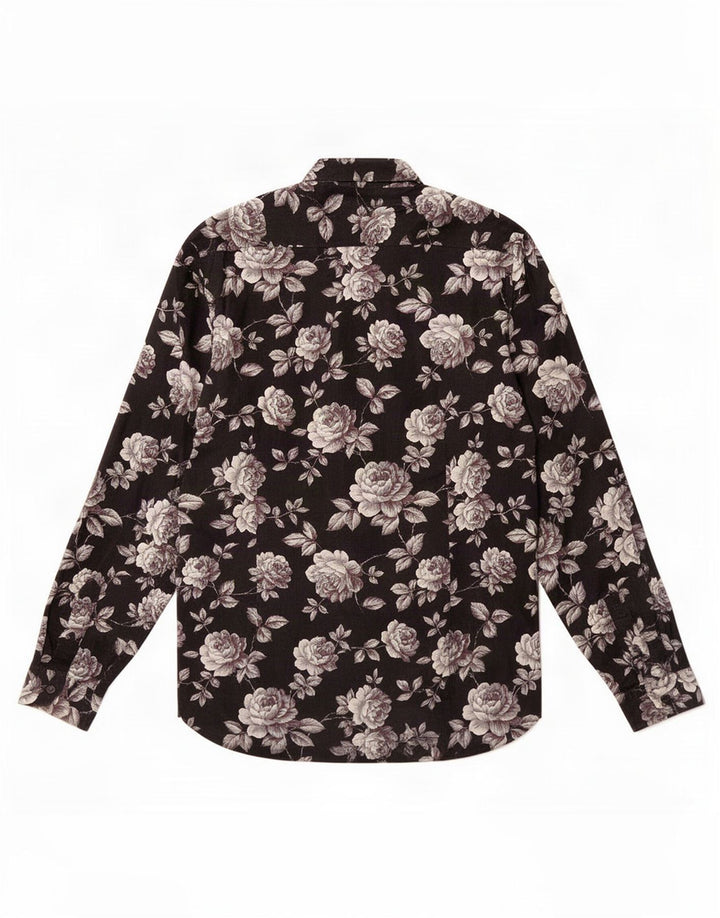 Ted Baker herreskjorte str. 4 Large Black Floral Cotton